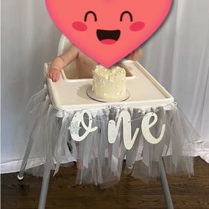 Winter Onederland Highchair Decoration
